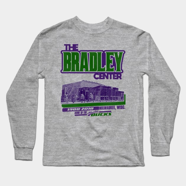 Defunct The Bradley Center Basketball Stadium Long Sleeve T-Shirt by Defunctland